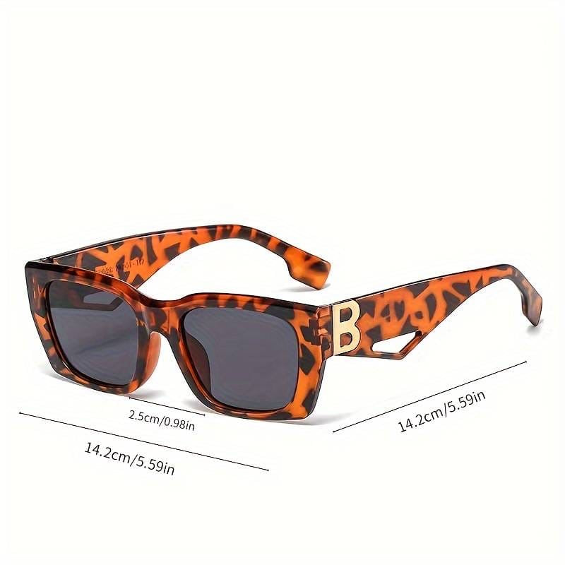 Casual B Lettered Square Sunglasses