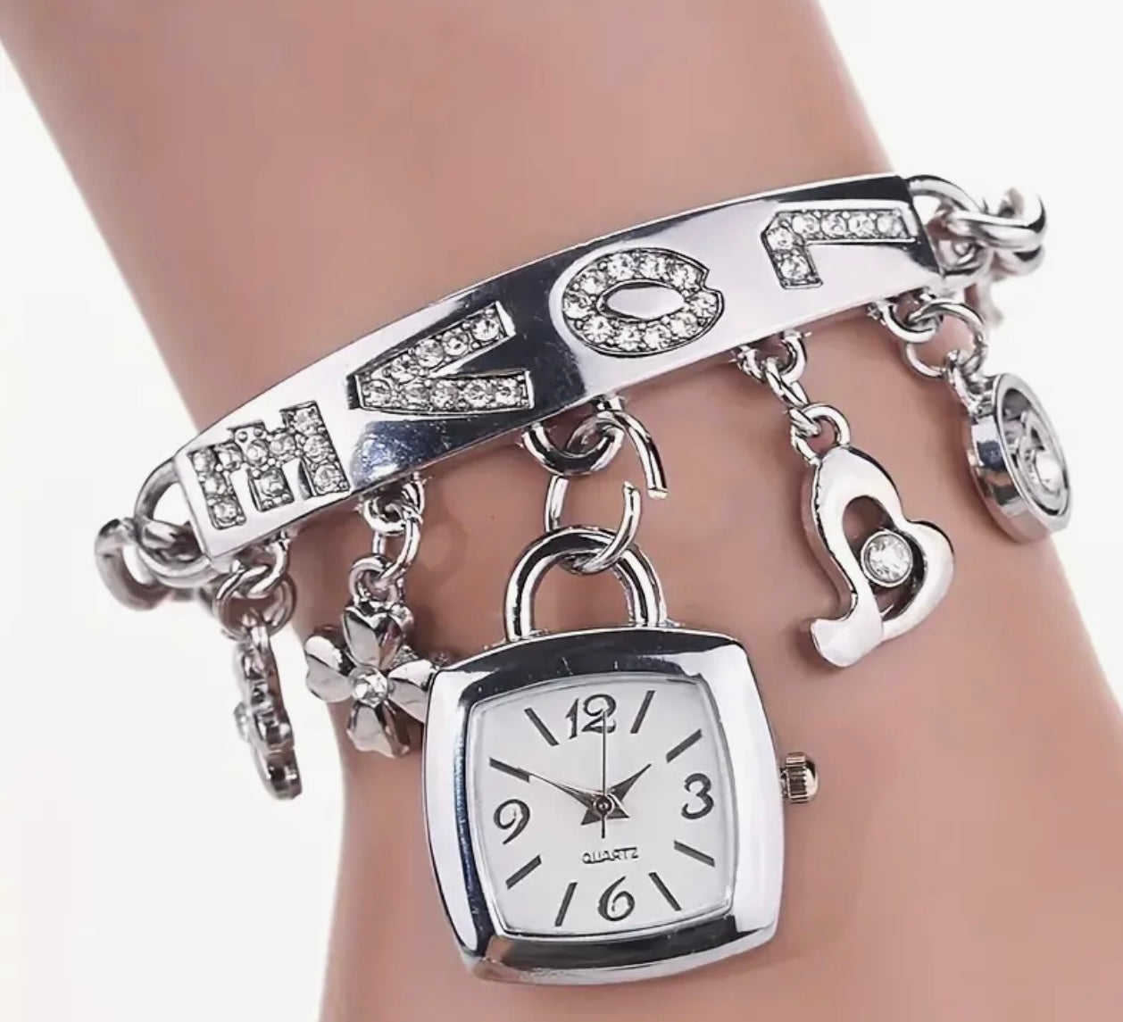 Bracelet Watch with Love Alphabet